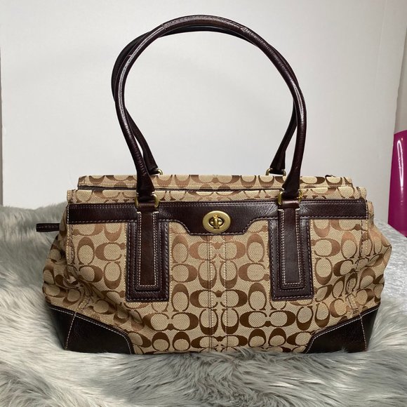 EUC Coach Hampton Business Carryall - Signature Jacquard - Picture 8 of 10